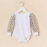 Mommy and Me Mother Daughter Mesh Dots Bodysuit