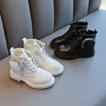 Toddler Kids PU Leather Martin Boots