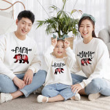 Christmas Matching Family Christmas Red Plaids Bear White Christmas Family Sweatshirt Tops