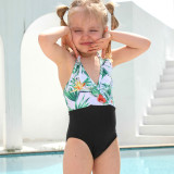 Matching Family Suit Printed Family Parent-Child Swimsuit