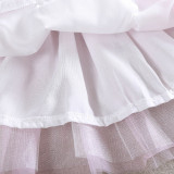 Toddler Kid Girls White Dots Slip Tutu Dress