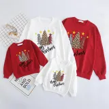 Christmas Matching Family Plaids Christmas Tree Gold Stars Christmas Sweatshirt Tops