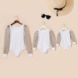 Mommy and Me Mother Daughter Mesh Dots Bodysuit