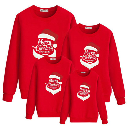 Christmas Matching Family Santa Slogans Merry Christmas Everyone Christmas Sweatshirt Tops