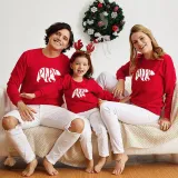 Christmas Matching Family Bear Letters Family Sweatshirt Tops