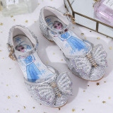 Toddler Girls Jewelry Beads Butterfly Sequins Frozen Princess Heels Dress Shoes