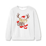Christmas Matching Kids Christmas Deer Slogan Sweatshirt Tops