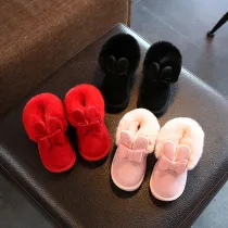Toddler Kids Girl Suede Warm Winter Snow Boot Shoes