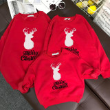 Christmas Matching Family Christmas Deer Slogan Red Family Sweatshirt Tops