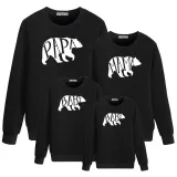 Christmas Matching Family Bear Letters Family Sweatshirt Tops