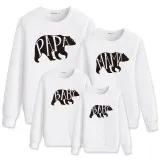 Christmas Matching Family Bear Letters Family Sweatshirt Tops
