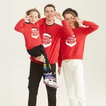Christmas Matching Family Santa Slogans Merry Christmas Everyone Christmas Sweatshirt Tops