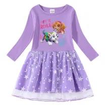 Toddler Girl PAW Long Sleeve Tutu A-line Dress