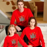 Christmas Matching Family Plaids Christmas Tree Gold Stars Christmas Sweatshirt Tops