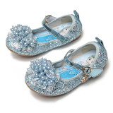 Toddler Girl Crystal Pearls Beads Sequins Princess Aisha Dress Shoes