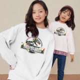 Christmas Matching Family Christmas Flower Colorful Dinosaur Slogan Family Sweatshirt Tops