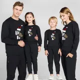 Christmas Matching Family Slogan Hohoho Christmas Hat Family Sweatshirt Tops