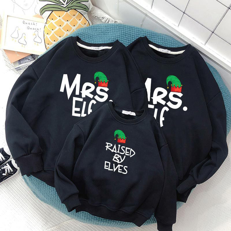 Christmas Matching Family Elf Slogans Family Sweatshirt Tops