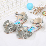 Toddler Girl Sequins Bowknot Peep Toe Princess Aisha Dress Shoes Sandals