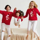 Christmas Matching Family Slogan Hohoho Christmas Hat Family Sweatshirt Tops