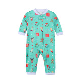 Christmas Family Matching Sleepwear Pajamas Snowman Alpha Team Slogan Tops And Pattern Printing Pants