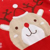 Toddler Girl Snow Deer Vest V Neck Sweater