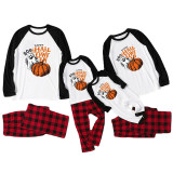 Halloween Family Matching Sleepwear Pajamas Halloween Slogan Pumpkin Ghost Pattern Tops And Plaids Pants