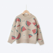 Toddler Kids Girl Watermelon Wool Pullover Sweater