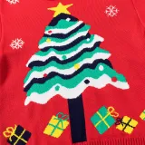 Toddler Girl Snowflake Christmas Tree Gift Sweater