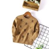 Toddler Kids Letter Alphabet R Design Wool Pullover Sweater