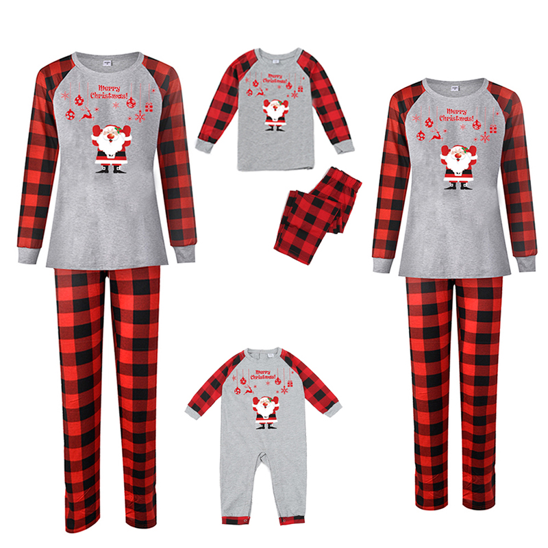 Christmas Family Matching Sleepwear Pajamas Santa Christmas Decoration ...