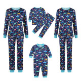 Christmas Family Matching Sleepwear Pajamas Dinosaur Plants Printing Sets