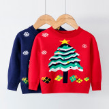 Toddler Girl Snowflake Christmas Tree Gift Sweater
