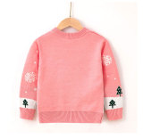 Toddler Girl Christmas Snow Deer Knit Pullover Sweater