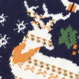 Toddler Girl Prints Christmas Tree Elk Snow Knit Pullover Sweater