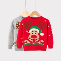 Toddler Girl Merry Christmas Deer Hat Sweater