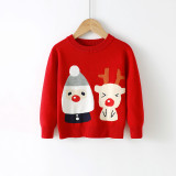 Toddler Kids Boys and Girls Chirstmas Santa Claus Deer Knit Pullover Sweater