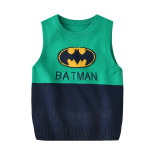Toddler Kids Boy Batman Wool Warm Top Pullover Sweater Vest