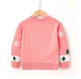 Toddler Girl Christmas Snow Deer Knit Pullover Sweater