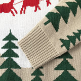 Toddler Girl Christmas Elk Tree Sweater