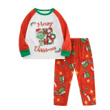 Christmas Family Matching Sleepwear Pajamas Sets Red Slogan Sets