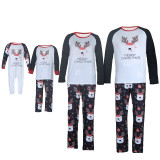 Christmas Family Matching Sleepwear Pajamas Christmas Cute Deer Pajamas Set With Dog Cloth