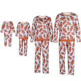 Christmas Family Matching Sleepwear Pajamas Gingerbread Cookie Printing Sets