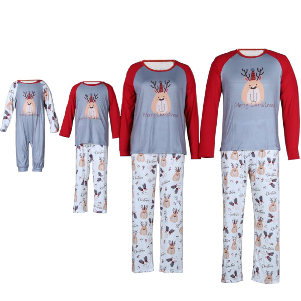Christmas Family Matching Sleepwear Pajamas Christmas Grey Deer Pajamas Set