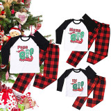 Christmas Family Matching Pajamas Christmas Elf Top and Red Plaids Pant Sets