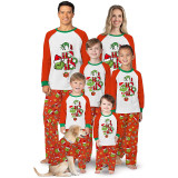 Christmas Family Matching Sleepwear Pajamas Sets Red Hohoho Slogan Sets