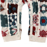 Christmas Family Matching Pajamas Christmas Knit Hook Weaving Snowflake Top And Pants