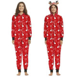 Christmas Family Matching Sleepwear Red Snowmans Snowflakes Onesie Jumpsuit Pajamas