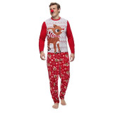 Christmas Family Matching Pajamas Christmas Red Vivid Deer Christmas Pajamas Sets