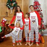 KidsHoo Exclusive Design Christmas Family Matching Sleepwear Pajamas Sets Cool Glasses Bear Pajamas Sets